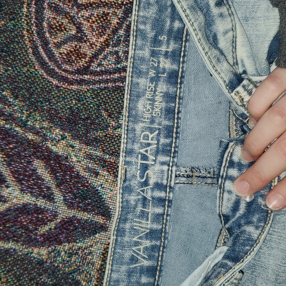 Vanilla Star high rise bleached skinny jeans - Picture 2 of 2